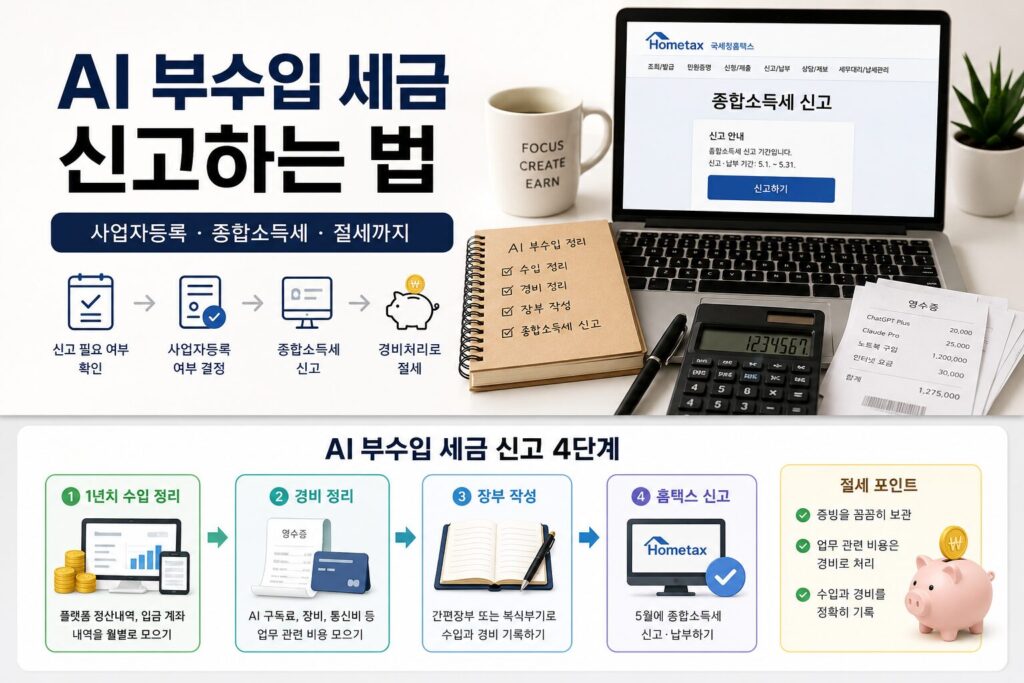 AI 부가수익있을 때 세금 신고하는 법